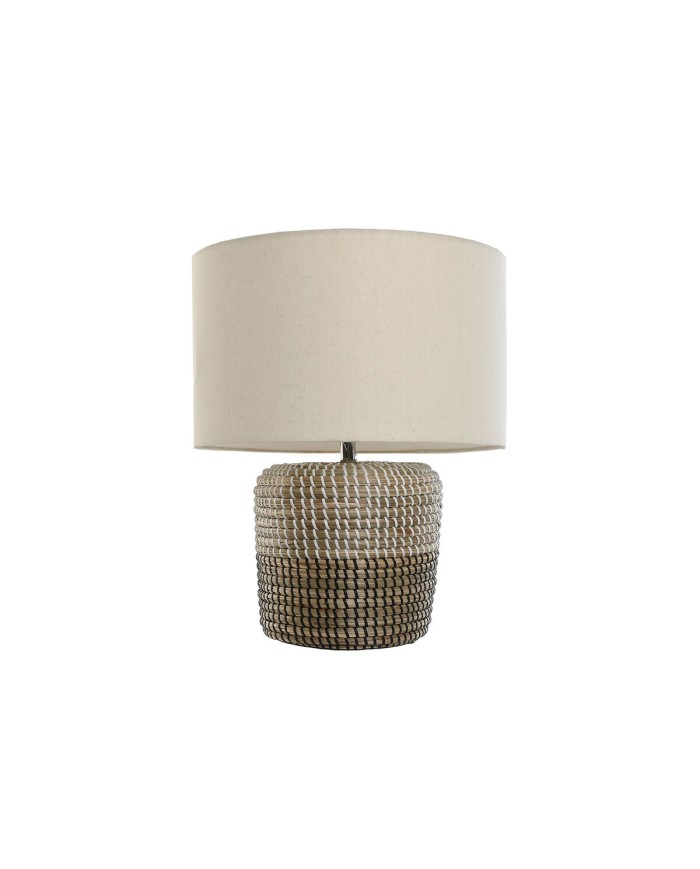 Lampada da tavolo Home ESPRIT Bianco Marrone 50 W 220 V 38 x 38 x 47 cm