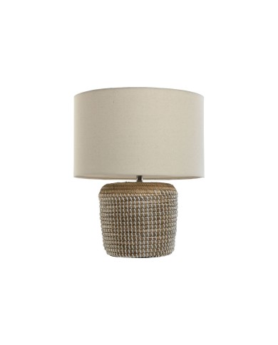 Lampada da tavolo Home ESPRIT Bianco Marrone 50 W 220 V 38 x 38 x 47 cm
