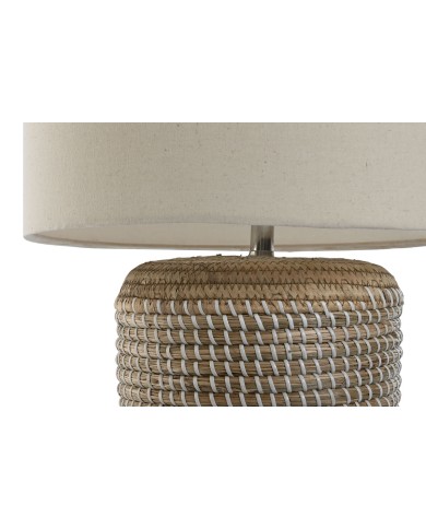 Lampada da tavolo Home ESPRIT Bianco Marrone 50 W 220 V 38 x 38 x 47 cm