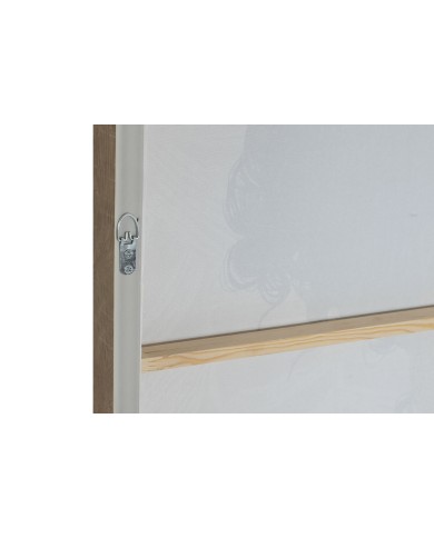 Quadro Home ESPRIT Nero Dorato Donna 103 x 4,5 x 143,5 cm (2 Unità)