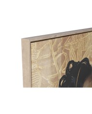 Quadro Home ESPRIT Nero Dorato Donna 103 x 4,5 x 143,5 cm (2 Unità) Quadro Home ESPRIT Nero Dorato Donna 103 x 4,5 x 143,5 cm (2 Unità)