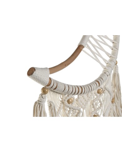 Decorazione pensile Home ESPRIT Crema Naturale Boho Macramé (2 Unità) Decorazione pensile Home ESPRIT Crema Naturale Boho Macramé (2 Unità)
