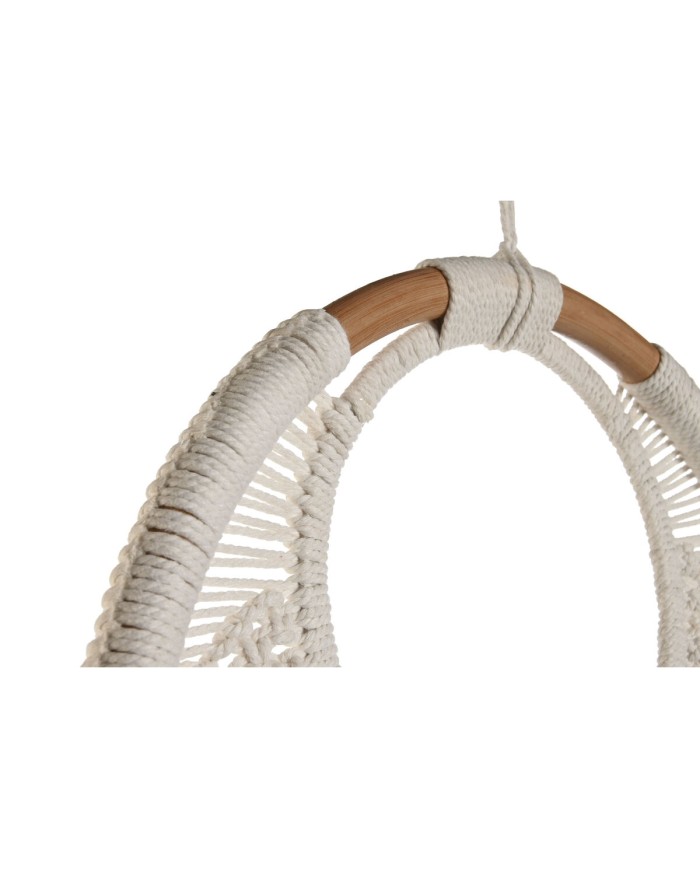 Decorazione pensile Home ESPRIT Azzurro Bianco Marrone Boho Macramé (2 Unità) (12 Unità)