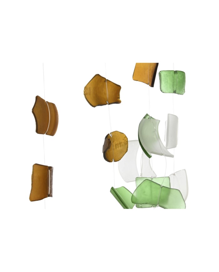 Decorazione pensile Home ESPRIT Azzurro Bianco Marrone Boho Macramé (2 Unità) (12 Unità)