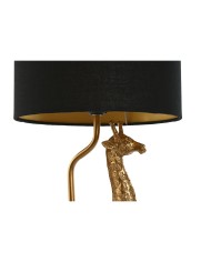 Lampada da tavolo Home ESPRIT Nero Dorato 20 x 20 x 53 cm Lampada da tavolo Home ESPRIT Nero Dorato 20 x 20 x 53 cm