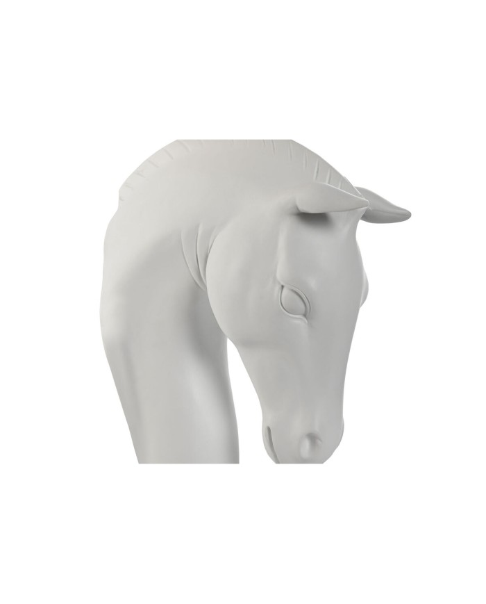 Lampada da Parete Home ESPRIT Bianco Moderno Cavallo Finitura invecchiata 220 V 18 x 21,5 x 50,5 cm (2 Unità)
