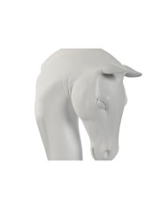 Lampada da Parete Home ESPRIT Bianco Moderno Cavallo Finitura invecchiata 220 V 18 x 21,5 x 50,5 cm (2 Unità)