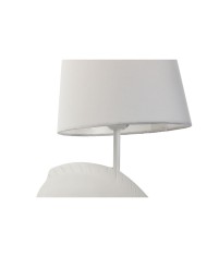 Lampada da Parete Home ESPRIT Bianco Moderno Cavallo Finitura invecchiata 220 V 18 x 21,5 x 50,5 cm (2 Unità)