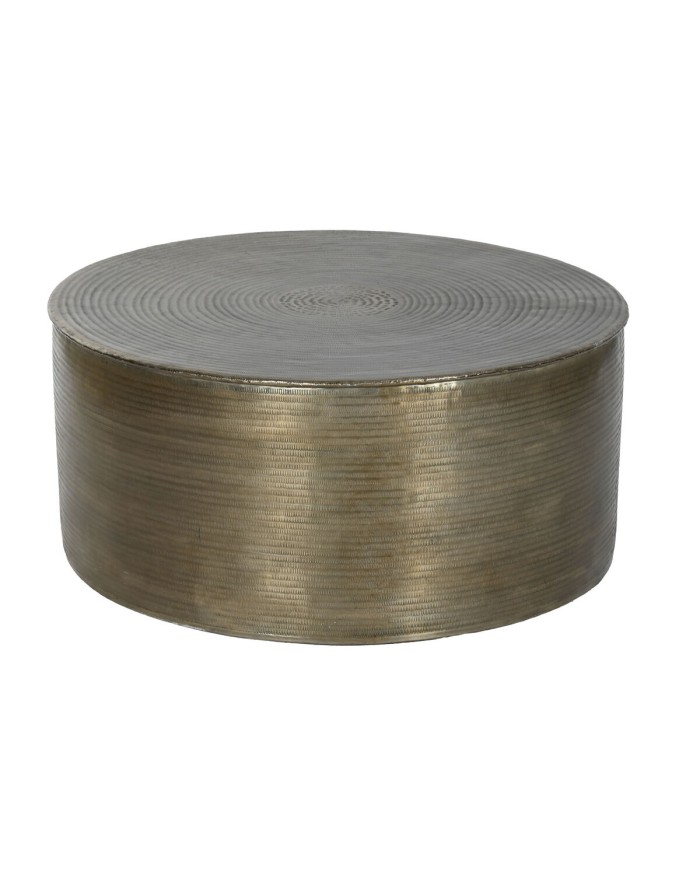 Tavolino da Caffè Home ESPRIT Dorato Alluminio 90 x 90 x 40 cm Tavolino da Caffè Home ESPRIT Dorato Alluminio 90 x 90 x 40 cm