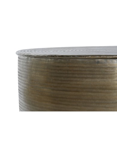 Tavolino da Caffè Home ESPRIT Dorato Alluminio 90 x 90 x 40 cm