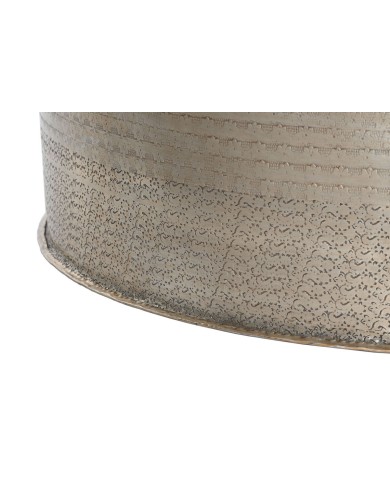 Tavolino da Caffè Home ESPRIT Dorato Alluminio 90 x 90 x 47 cm