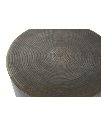 Tavolino da Caffè Home ESPRIT Dorato Alluminio 90 x 90 x 40 cm