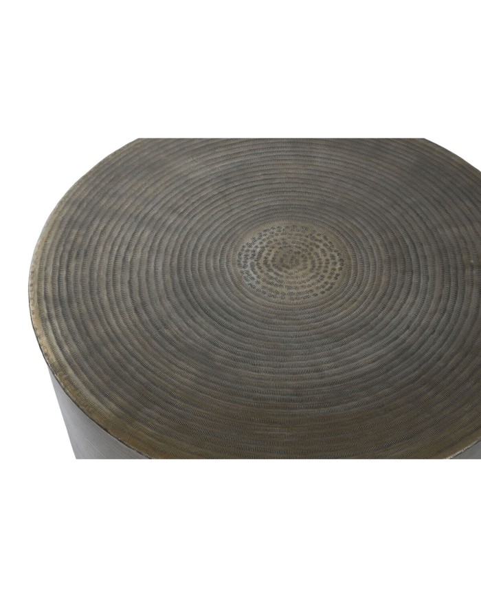 Tavolino da Caffè Home ESPRIT Dorato Alluminio 90 x 90 x 40 cm Tavolino da Caffè Home ESPRIT Dorato Alluminio 90 x 90 x 40 cm