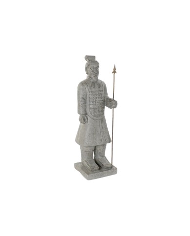 Statua Decorativa Home ESPRIT Grigio Dorato Orientale Guerriero 35 x 32 x 118 cm Statua Decorativa Home ESPRIT Grigio Dorato Orientale Guerriero 35 x 32 x 118 cm