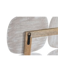 Decorazione da Parete Home ESPRIT Bianco Moderno Finitura invecchiata 89 x 2,5 x 89 cm