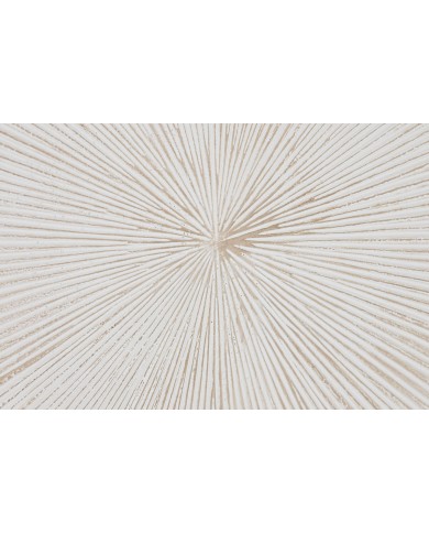 Decorazione da Parete Home ESPRIT Bianco Moderno Finitura invecchiata 89 x 3 x 89 cm