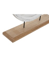 Statua Decorativa Home ESPRIT Bianco Marrone Albero Arabo 40 x 9 x 45 cm