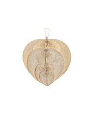 Decorazione da Parete Home ESPRIT Marrone Chiaro Naturale Ventaglio Tropicale (4 Pezzi) Decorazione da Parete Home ESPRIT Marrone Chiaro Naturale Ventaglio Tropicale (4 Pezzi)