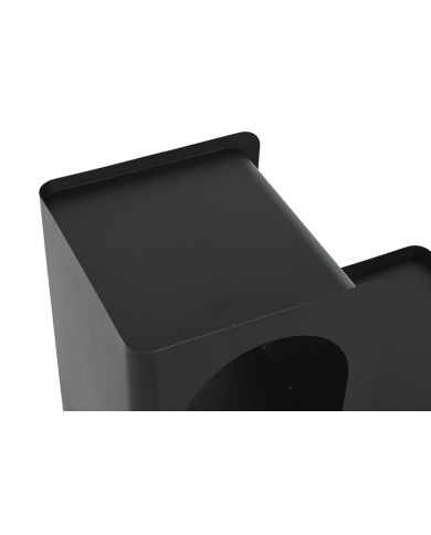 Tavolo aggiuntivo Home ESPRIT Nero Metallo 60 x 30 x 60 cm
