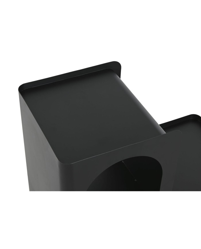 Tavolo aggiuntivo Home ESPRIT Nero Metallo 60 x 30 x 60 cm