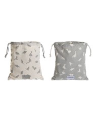 Busta DKD Home Decor Azzurro Bianco Rosa osos 24 x 2 x 26 cm (2 Unità) Busta DKD Home Decor Azzurro Bianco Rosa osos 24 x 2 x 26 cm (2 Unità)