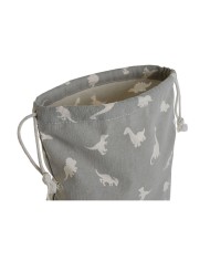 Zaino a Sacca per Bambini DKD Home Decor Bianco Grigio 24 x 2 x 26 cm (2 Unità) Zaino a Sacca per Bambini DKD Home Decor Bianco Grigio 24 x 2 x 26 cm (2 Unità)
