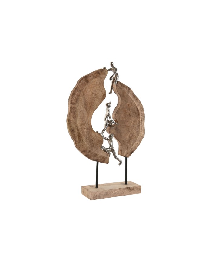 Statua Decorativa Home ESPRIT Marrone Argentato 35 x 9 x 52 cm Statua Decorativa Home ESPRIT Marrone Argentato 35 x 9 x 52 cm