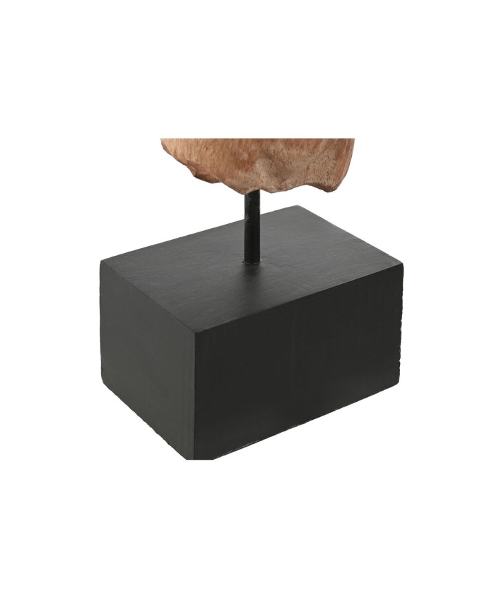 Statua Decorativa Home ESPRIT Marrone Nero Donna Uomo 13 x 9 x 40 cm (2 Unità)