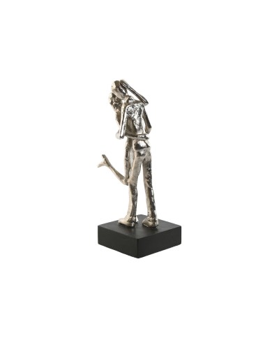 Statua Decorativa Home ESPRIT Nero Argentato Coppia 14 x 10 x 29 cm Statua Decorativa Home ESPRIT Nero Argentato Coppia 14 x 10 x 29 cm