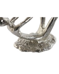 Statua Decorativa Home ESPRIT Argentato 25 x 8 x 14 cm (2 Unità)