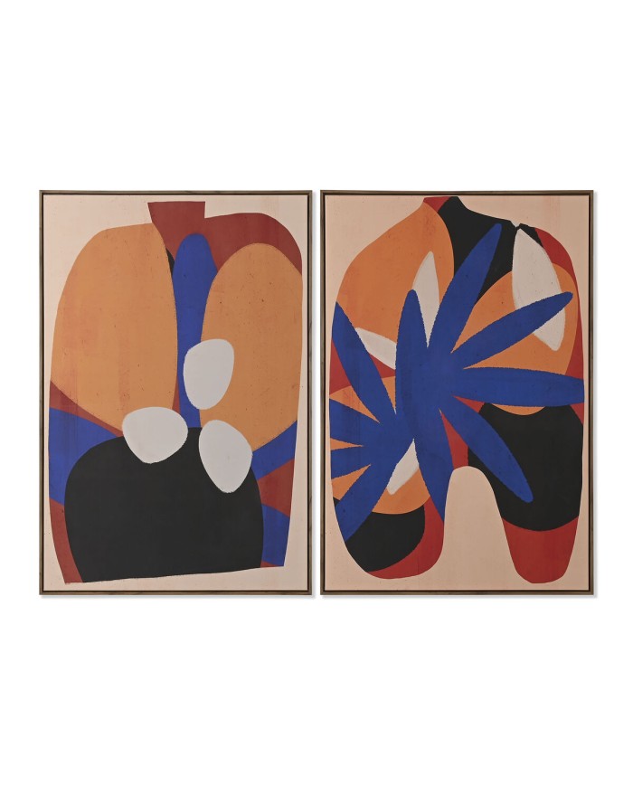 Quadro Home ESPRIT Città 80 x 4,5 x 120 cm (2 Unità)