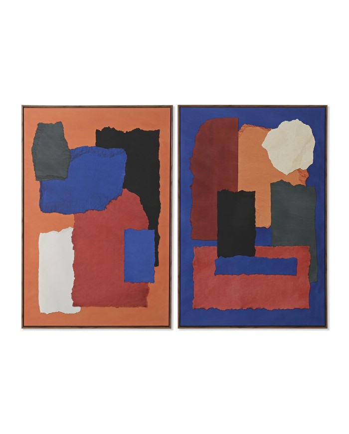 Quadro Home ESPRIT Astratto Città 80 x 4,5 x 120 cm (2 Unità) Quadro Home ESPRIT Astratto Città 80 x 4,5 x 120 cm (2 Unità)