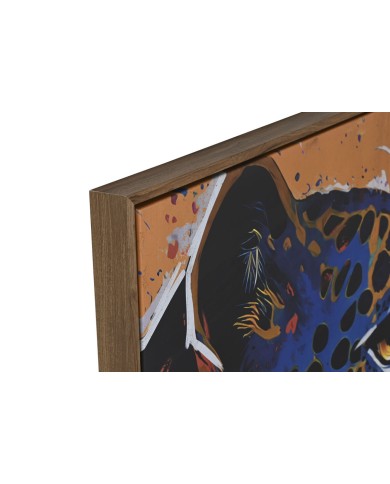 Quadro Home ESPRIT Leopardo Città 80 x 4,5 x 120 cm (2 Unità)