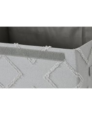 Cestino Home ESPRIT Grigio Crema 40 x 30 x 50 cm (2 Unità)