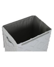 Cestino Home ESPRIT Grigio Crema 40 x 30 x 50 cm (2 Unità)