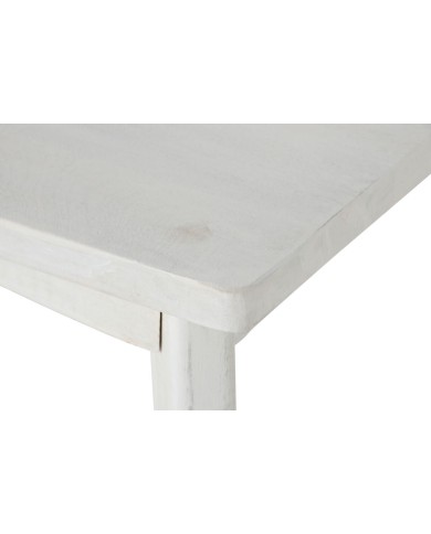 Tavolino da Caffè Home ESPRIT Bianco Legno di mango 115 x 55 x 45 cm