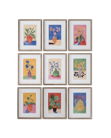 Quadro Home ESPRIT Città 30 x 2,5 x 40 cm (9 Unità)