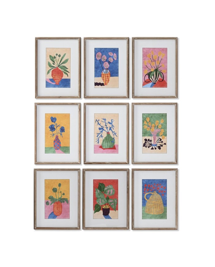 Quadro Home ESPRIT Città 30 x 2,5 x 40 cm (9 Unità)