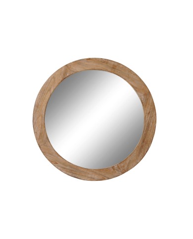 Specchio da parete DKD Home Decor Marrone Naturale Alpino 66 x 5 x 66 cm