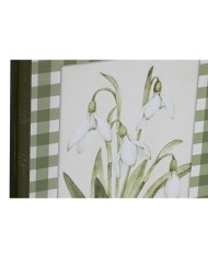 Quadro Home ESPRIT Verde Beige Shabby Chic Piante botaniche 30 x 2,5 x 40 cm (4 Unità)