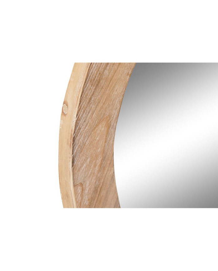 Specchio da parete DKD Home Decor Marrone Naturale Alpino 66 x 5 x 66 cm