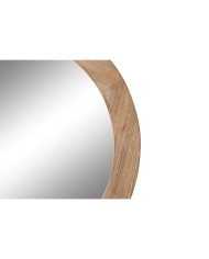 Specchio da parete DKD Home Decor Marrone Naturale Alpino 66 x 5 x 66 cm