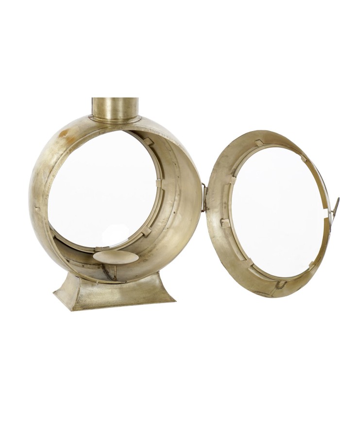 Lanterna Home ESPRIT Dorato Metallo Cristallo 34 x 20 x 46 cm Lanterna Home ESPRIT Dorato Metallo Cristallo 34 x 20 x 46 cm