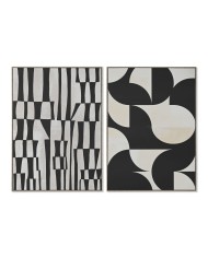 Quadro Home ESPRIT Verde Beige Shabby Chic Piante botaniche 30 x 2,5 x 40 cm (4 Unità)