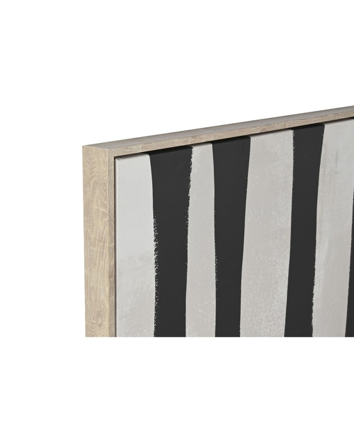 Tela Home ESPRIT Nero Beige polistirene Tela Moderno 103 x 4,5 x 143 cm (2 Unità)