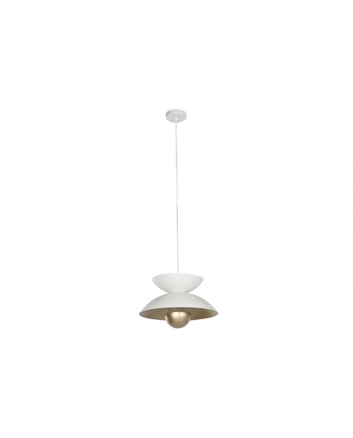 Lampadario Home ESPRIT Bianco Dorato Metallo 50 W 36 x 36 x 22 cm Lampadario Home ESPRIT Bianco Dorato Metallo 50 W 36 x 36 x 22 cm
