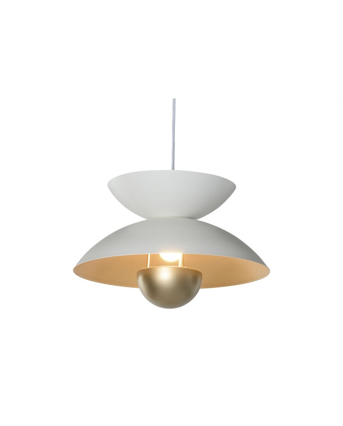 Lampadario Home ESPRIT Bianco Dorato Metallo 50 W 36 x 36 x 22 cm Lampadario Home ESPRIT Bianco Dorato Metallo 50 W 36 x 36 x 22 cm