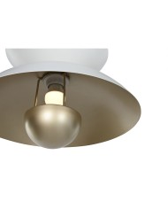 Lampadario Home ESPRIT Bianco Dorato Metallo 50 W 36 x 36 x 22 cm Lampadario Home ESPRIT Bianco Dorato Metallo 50 W 36 x 36 x 22 cm