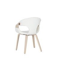 Sedia da Sala da Pranzo Home ESPRIT Grigio Poliestere Legno 55,5 x 67,5 x 80,5 cm