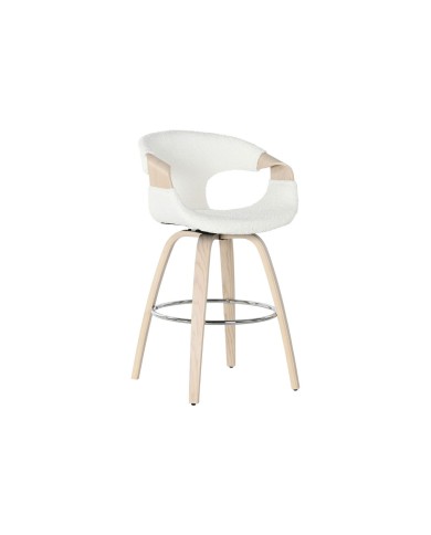 Sgabello Home ESPRIT Bianco Legno 55,5 x 52,5 x 92,5 cm Sgabello Home ESPRIT Bianco Legno 55,5 x 52,5 x 92,5 cm